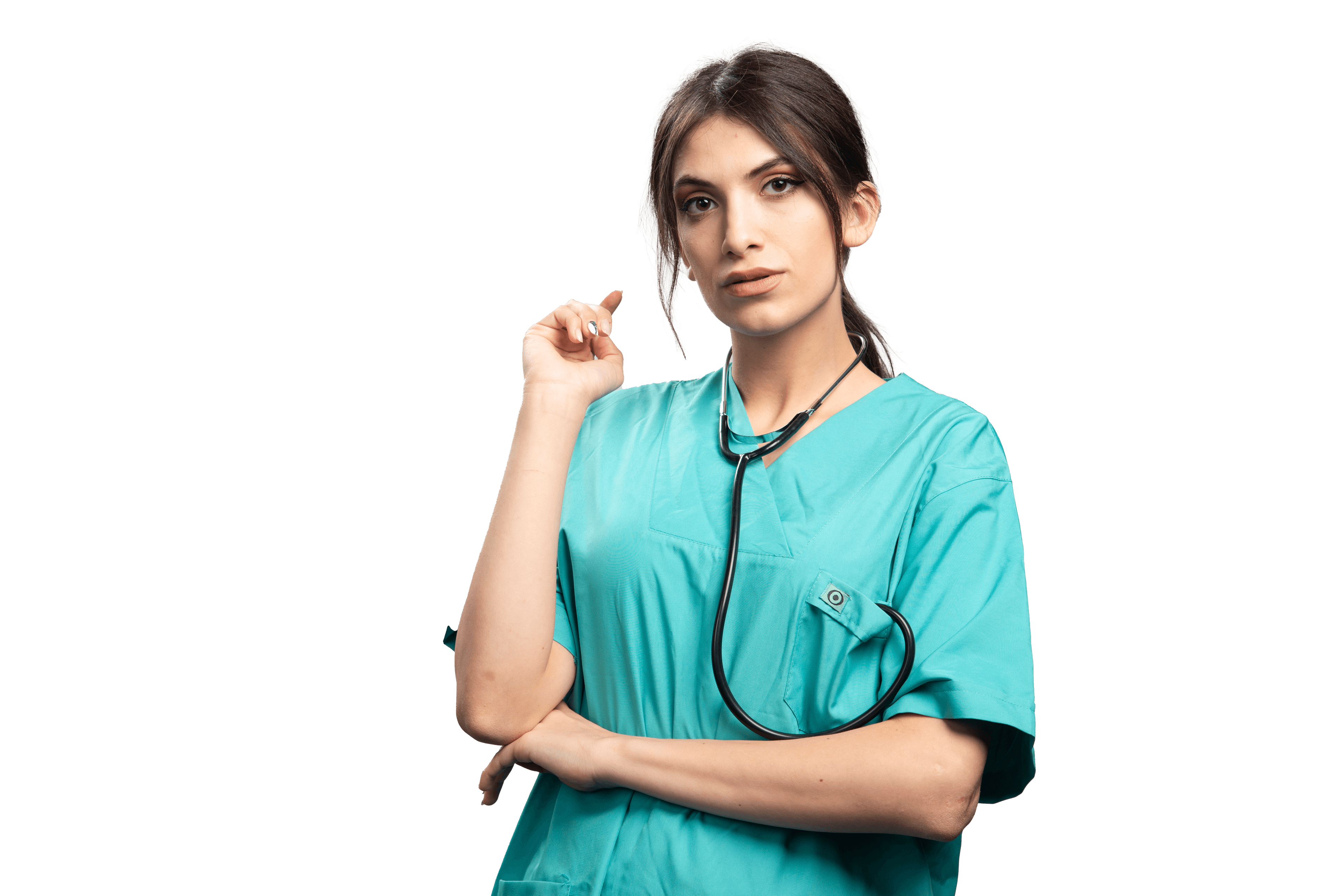 Smiling healthcare professional